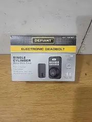 NEW DEFIANT Single Cylinder Keypad Electronic Deadbolt Matte Black Finish