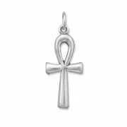 Sterling Silver Oxidized Ankh Charm