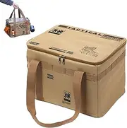 Camping Storage Bag - Large Duffel Camping Storage Bag | 30L Duffel with Ergonomic Handle, Waterproof Container for Barbecue Picnic Moving Drinks Pot