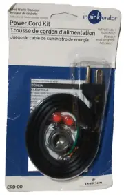 InSinkErator CRD-00 Power Cord Kit Pack of 1 Black.