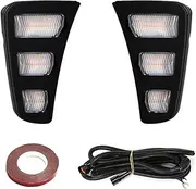 Fog Lights Car LED Daytime Running Light Front Fog Lamp Dynamic Turn Signal Light White Yellow Blue 12V For Kia For Pegas 2018 2019 Accessories Fog Light Lamp Assembly