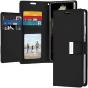 Goospery Samsung Galaxy S20+ Plus Wallet Case Cover Extra Slots G985 [Black]