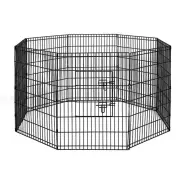 8 Panel Pet Dog Playpen Puppy Exercise Cage Enclosure Fence Cat Play Pen [Size: L] [Type: Model 2]
