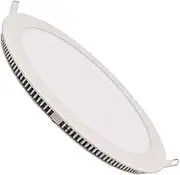 LOWENERGIE 24w LED Round Ceiling Panel Light White Recessed Down Lighting, 300mm Dia, 200w Halogen Equivalent (6000K)