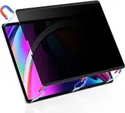 Peslv Magnetic Privacy Screen Protector for iPad Air 5th 4th Generation & iPad Pro 11, Removable Anti Blue Light Glare Spy Private Filter, High Sensitive Bubble-Free Easy Install Black Security Screen