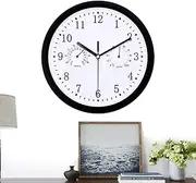 Outdoor Wall Clock - Outdoor Clocks Waterproof, Outdoor Clock Hygrometer Waterproof | 10 Inch Silent Non Ticking Battery Operated Quality Clock for Patio Pool Garden Porch Home Decor