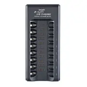 Smart 8-slot 1.2V /AAA Battery Rechargeable USB Charger Easy Carry