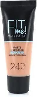 (242 Light Honey) - Maybelline Fit Me Matte & Poreless Foundation 242 Light Honey 30ml