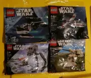 LEGO Star Wars: AT-ST (30495), 30654, X-Wing, Tie fighter( 30658), AAT 30680