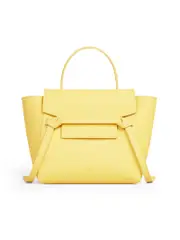 Celine Nano Belt Bag in Gained Calfskin in Acacia