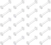 [Funseedrr] 1.2 mm Surgical Steel Lip Piercing Labret Stud Set 6 mm 8 mm 10 mm Silver Tragus Helix Piercing Jewellery