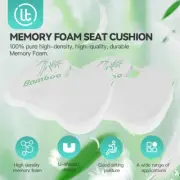 2X Orthopaedic Memory Foam Seat Cushion Support Back Chair Pillow Car Coccyx