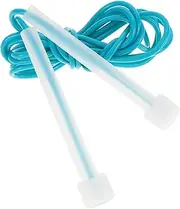 Happyyami Jump Rope Cordless Skip Rope Jumping Skipping Ropes Cable Dumbbell Ropeless Handles Sports Accessories Exercise Rope Speed Training Rope Workout Speed Rope Blue