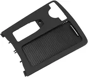 Car Armrests Fit for Mercedes Benz Interior Center Console Cup Holder Cover Armrest Storage Box Rolling Blind Panel Console Armrest(Model C Black)