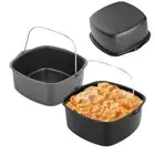 7/8inch Baking Tray Bread Pizza Pan Roasting Basket Durable Cake Mold