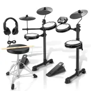 Donner DED-80 Best Electronic Drum Kit For Beginners with Headphones/Drum Throne
