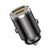 Car Charger PD USB Dual Port Fast Charging Mini Hidden Cigarette Lighter Adapter (for: Mini)