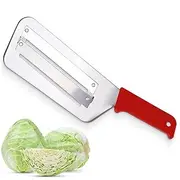 Lettuce Shredder Knife for Coleslaw - Stainless Steel Shredder Knife, Ergonomic and Non-Slip Handle, 11.8" Rust Resistant Cabbage Cutter, Easy to Use and Clean, Durable and Lightweight