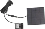 Solar Fountain Submersible Outdoor Pools Solar Powered Water Fountain Waterfall Pump Solar Outdoor Fountains Floating Water Pump Solar Bird Bath Fountain Pumps Solar Pump Silver