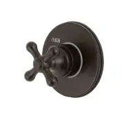 Kingston Brass KS3035AX Single-Handle 3-Way Diverter Valve with Trim Kit, Bronze