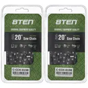 Full Chisel Chainsaw Chain 20 Inch .050 .325 81DL for Stihl MS 261 270 2 Pack