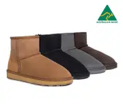 Urban UGG® UGG Boots Australian Made Sheepskin Wool Mini Classic II - Chocolate / AU Ladies 15 / AU Men 13 / EU 46