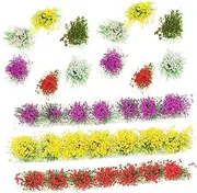 6 Boxes Artificial Grass Clusters Scenery Flower Cluster Simulated Flower Cluster Decor Simulated Flower Decor DIY Sand Table Material Miniature Artificial Flower Resin
