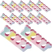 Mikinona Nail Art Toe Separator Set 30pcs Delicate Eva Toe Separators for Manicure and Pedicure Heart Design for Women