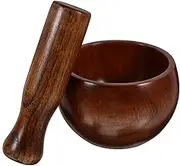 Mobestech Elegant Wooden Pestle and for Salsa and More Non-Slip Base Easy Cleaning Set of 1 Pestle