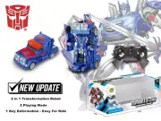 2-1 TRANSFORMERS RC RADIO REMOTE CONTROL OPTIMUS PRIME VEHICLE ROBOT CAR KID TOY