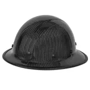 Carbon Fiber Full Brim Hard Hat OSHA & ANSI Rated Hardhat for Men with Brim G...
