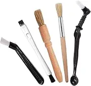EZONEDEAl Coffee Brush Set Professional Espresso Brush Kit Wooden Coffee Grinder Cleaning Brush Machine Cleaning Brush Espresso Brush for Coffee Machine Bean Grain Coffee Tool Barista Home Kitchen