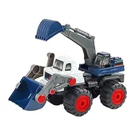 Excavator Toy Model, Bulldozer Model Vehicle, Construction Vehicle Toy, Collectible Engineering Figure, Built to Last, 20x13x31cm for Collection or Playtime Scenario