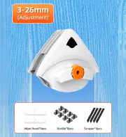 Joybos® 3-32mm Adjustable Magnetic Double Sided Window Cleaner ADJUSTABLE MAGNETIC 3-26MM