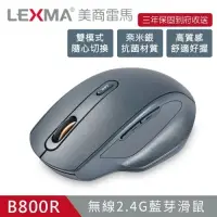 在飛比找INPAD硬派精靈優惠-LEXMA B800R 無線滑鼠 2.4G+藍芽