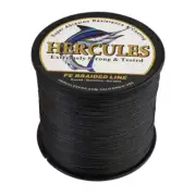 HERCULES 1000M 1094Yds 8S 30lbs Braided Fishing Line Black Resistant Abrasion