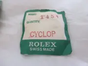Genuine New Rolex Part No 25-145 Factory Sealed Acrylic Cyclop Crystal nos