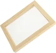 NUOBESTY Boys and Girls Paper Making Frame Handmade Wooden Craft Kit Paper Crafting Screen Mould Deckle for Boys and Girls' Present
