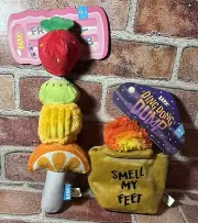 Bark Dog FRUIT SNIFFS KEBAB Skewer Pool Party Fling & Smell My Feet Treat Bag