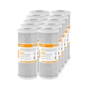 10Pack 5 Micron 10"x4.5" CTO Carbon Block Water Filter Whole House For RO System