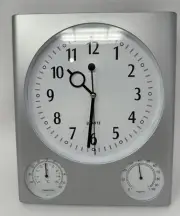 Ultratec Quartz Wall Clocks with Temperature and Hydrometer Dials