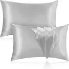 Silk Pillowcase for Hair and Skin, 2 Pack 100% Mulberry Silk Pillowcase 25 Momme