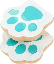Baluue 2pcs Cat Claw Makeup Powder Puff Soft Gentle Sponge for Foundation Portable Easy to Clean Random Color