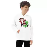 Kids fleece hoodie | JJ and Mikey with TNT