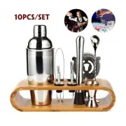 Cocktail Shaker Mixer Spoon Martini Spirit Maker Bar Strainer Bartender Tool Set