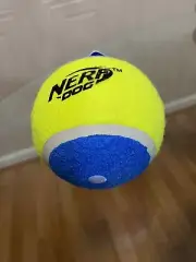 Nerf Dog Built Touch Solid Big Tennis Ball Solid With Squeaker