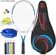 1Set Tennis Racket Ball Aluminium Alloy with Rope 19/21/23/25 Inch with Carry Bag for Teenager Training Sport Boy Girl