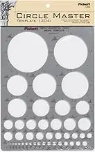Pickett CHA1204I Circle Master Template, Range from 1/16 to 3 Inches in Diameter (1204I),Smoke