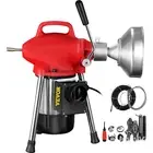 500W Sectional Pipe Drain Cleaner Machine Snake Sewer 20-100mm Dia 20M + 2.5M