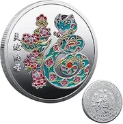 2025 Snake Coin | Year of The Snake Good Luck Chinese Coin - 2025 Chinese New Year Commemorative Coin, Lucky Snake Souvenir Coin for Collectors